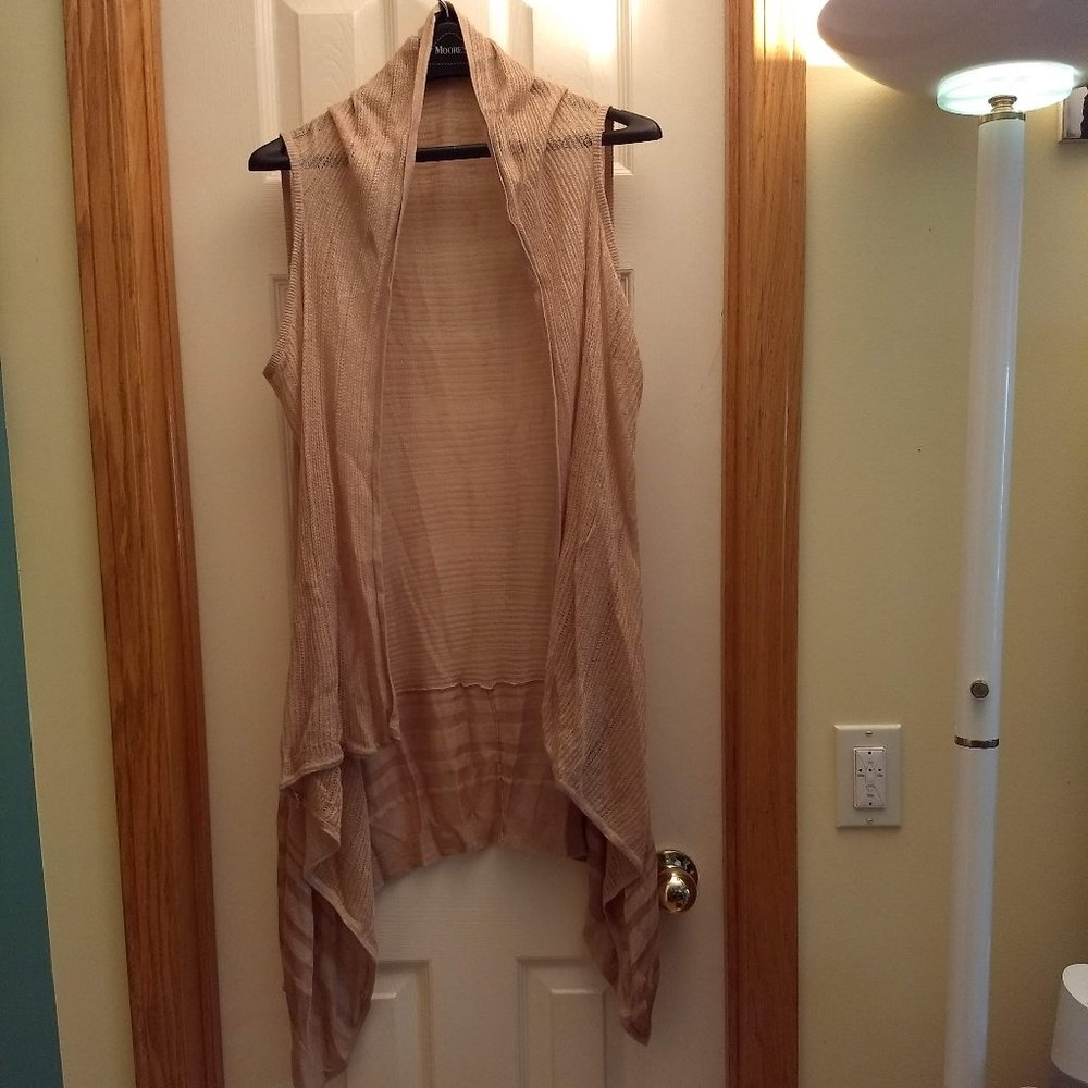 Vintage Y2K 00s Line knit open sleeveless cardigan kimono vest🎈HOST PICK🎈